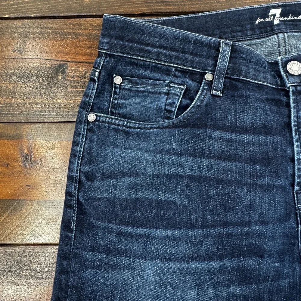 7 Seven For All Mankind Slimmy Men's Straight Blue Jeans 34/31 Tag 33